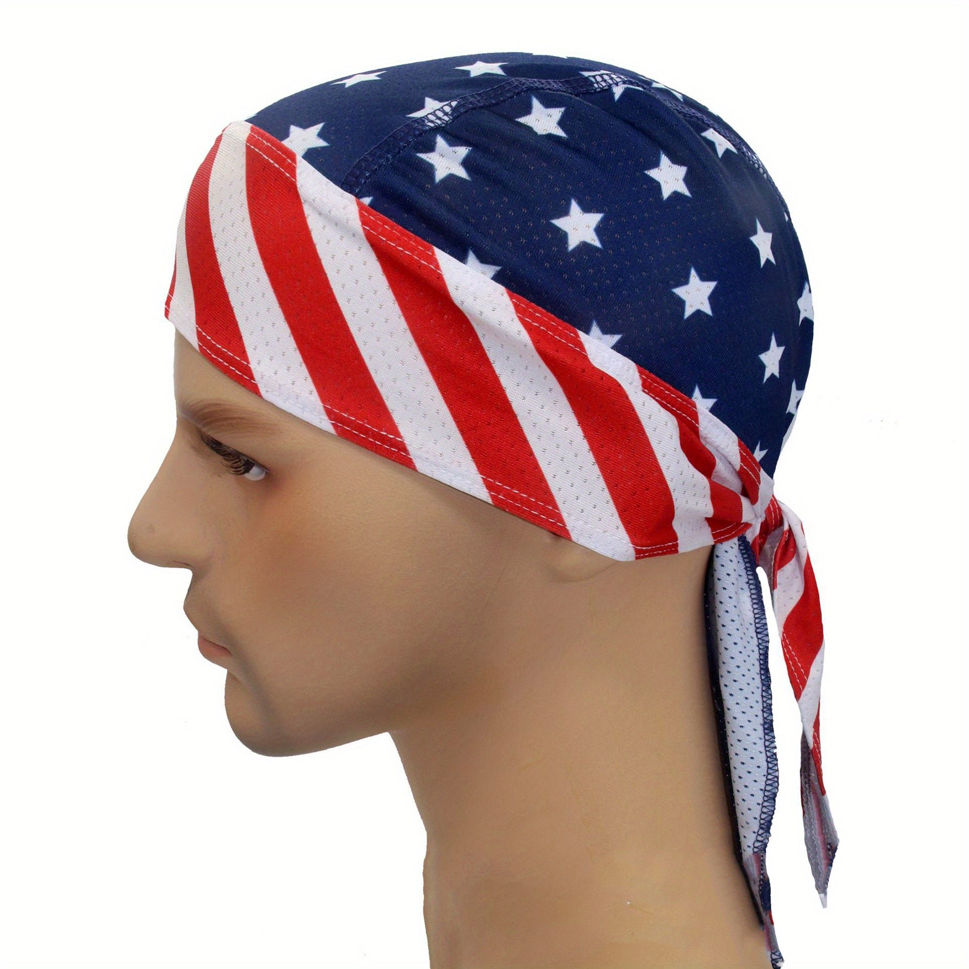 American Flag Skull Cap Pirate Hat Sweat Absorption Quick drying
