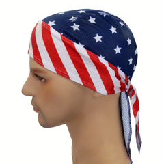 American Flag Skull Cap Pirate Hat Sweat Absorption Quick drying