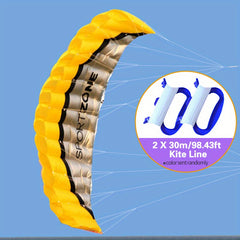 2.5m Parafoil Kite with Line Handle - Stunt Kite for Sports Beach