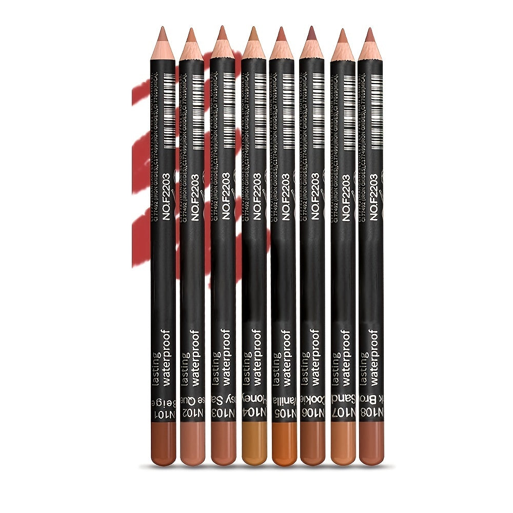 Long Lasting Lip Liner Pen with Smudge Proof Formula - Nude Shades