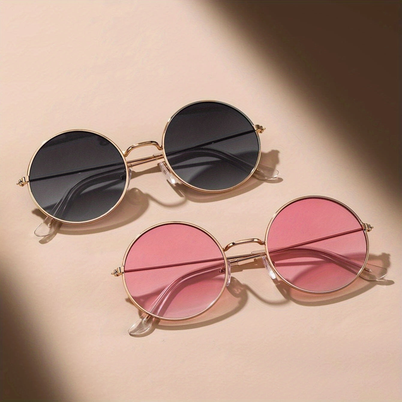 Ombre Lens Sunglasses Metal Frame UV400