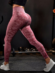 Camo Print Slim Fit Yoga Leggings