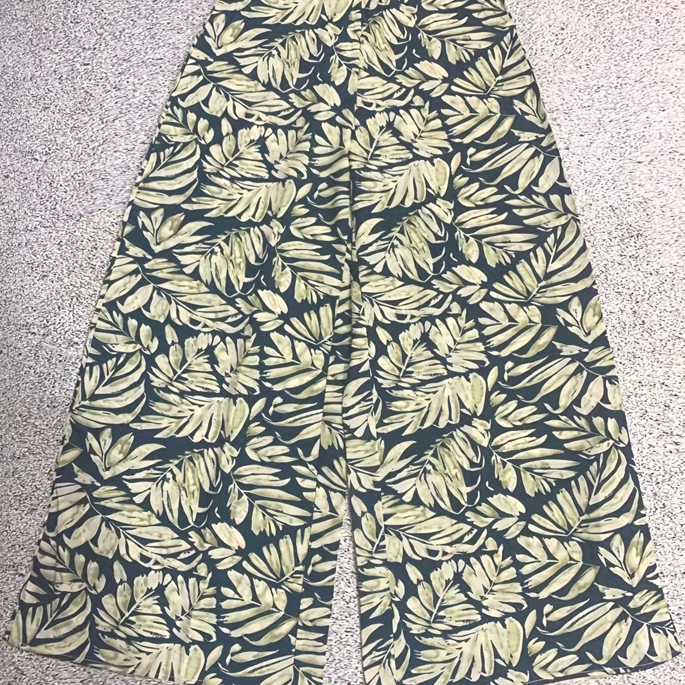 Floral Wide Leg Pants High Waist Casual Wear