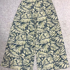 Floral Wide Leg Pants High Waist Casual Wear