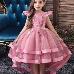 Kids Trailing Princess Dress Halloween Christmas Dress