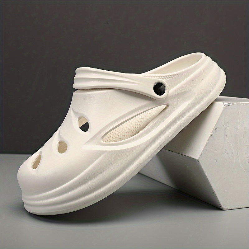 Men's Lightweight Comfy Clogs Hollow Out Non Slip Garden Shoes