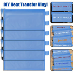 WQN 20pcs Mesh Style Pencil Case Stationery Storage Bag