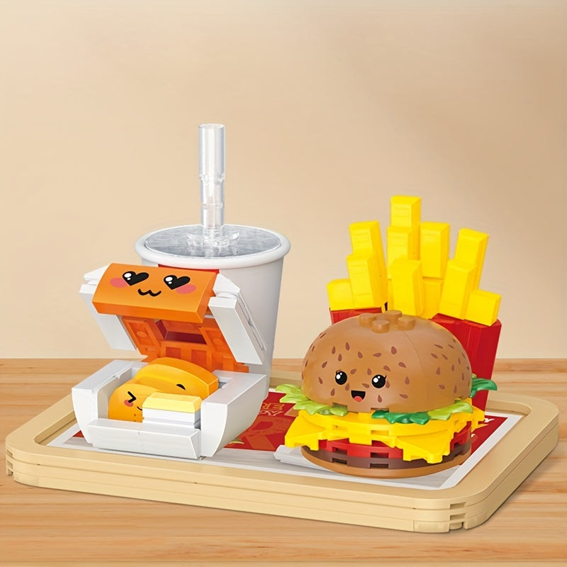 261pc Snack Building Blocks Set French Fries Soft Drink & Burger