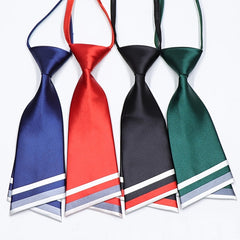 Pre-tied Bowtie Neck Tie Scarf Women Uniform Necktie