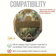 Camouflage Helmet Cover for Fast Helmet M L & Bump Helmet L XL