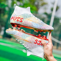 Boys Turf Anti Slip Football Shoes Lightweight Sport Shoes