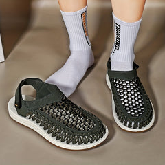 Men's Hollow Out Slip On Sandals Lightweight Anti-skid Beach Sandals