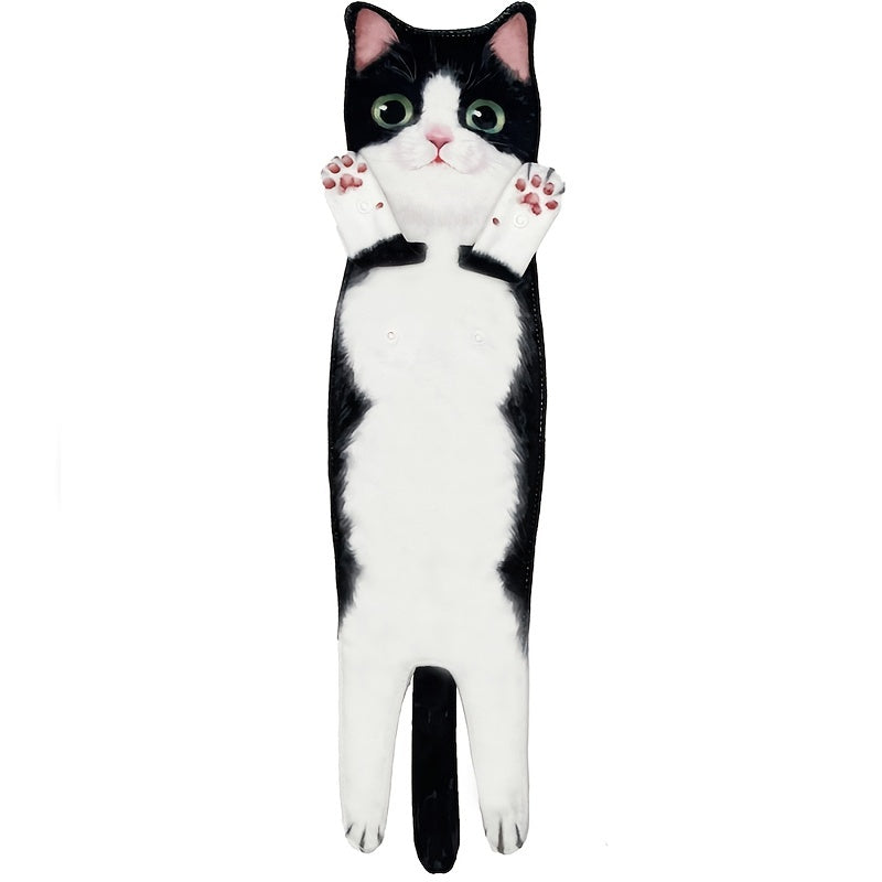 Cat Pattern Hanging Towel, Funny Decorative Fingertip Towel