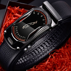 Men's Business PU Leather Belt Men's High Belt