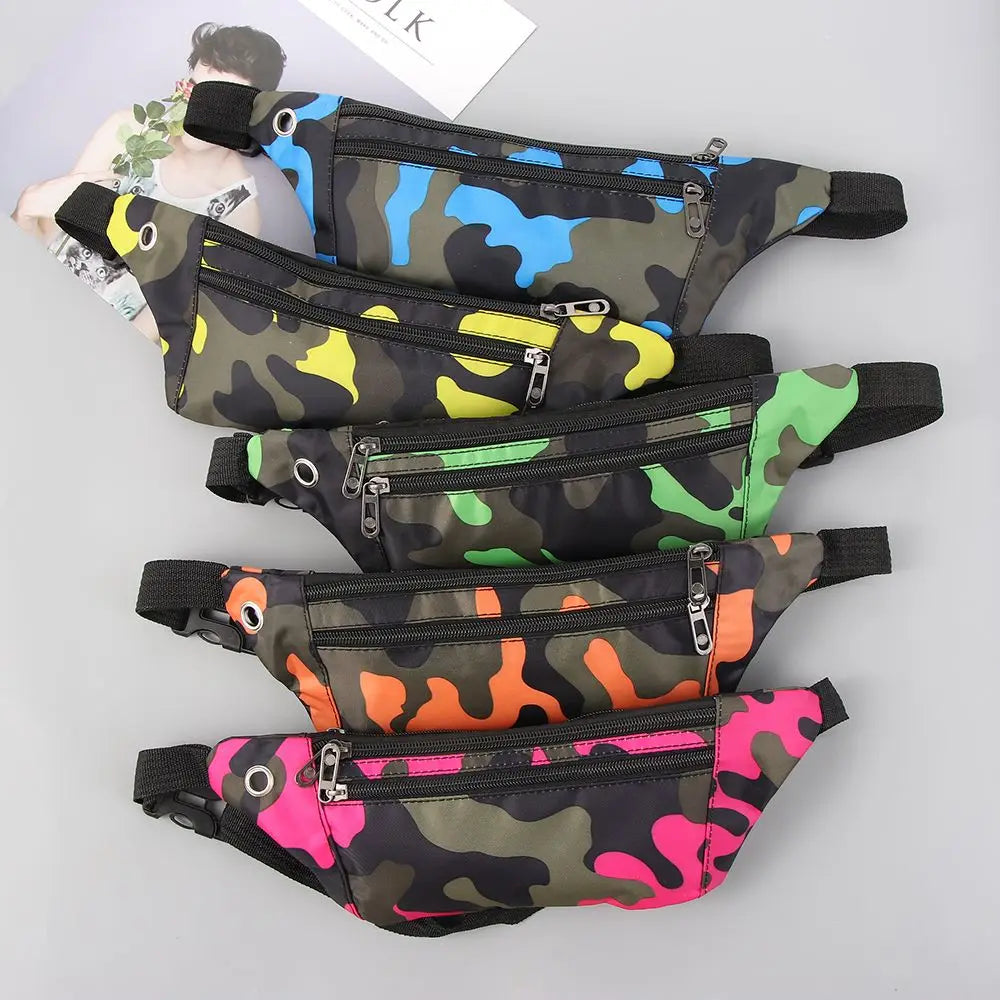 Camouflage Fanny Pack Travel Sport Bum Bag Waist Belt Pouch Waterproof