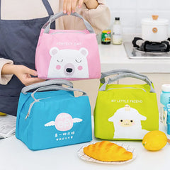 Cartoon Animal Lunch Bag Tote Thermal Food Bag Insulated Cooler Bags
