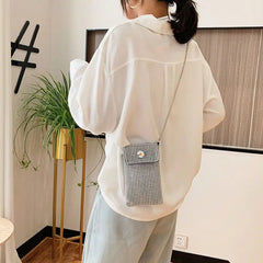 Rhinestone Crossbody Phone Bag Shoulder Handbag Mini Purse for Women