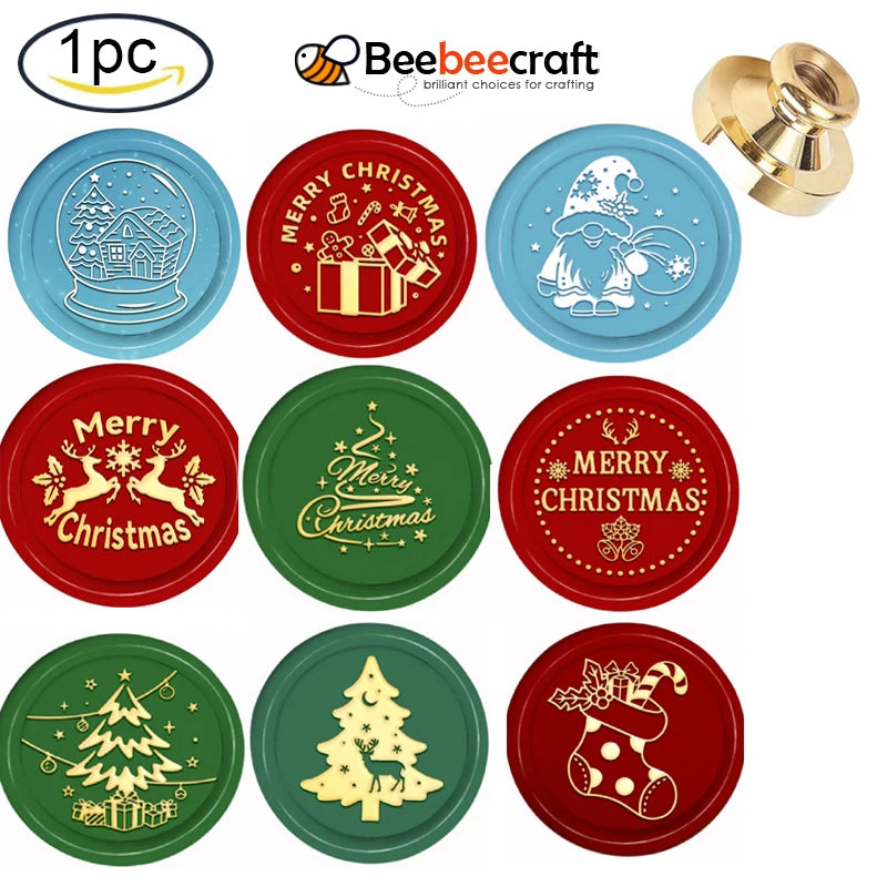 Christmas House Wax Seal Stamp Vintage Craft for Cards Envelope Wedding