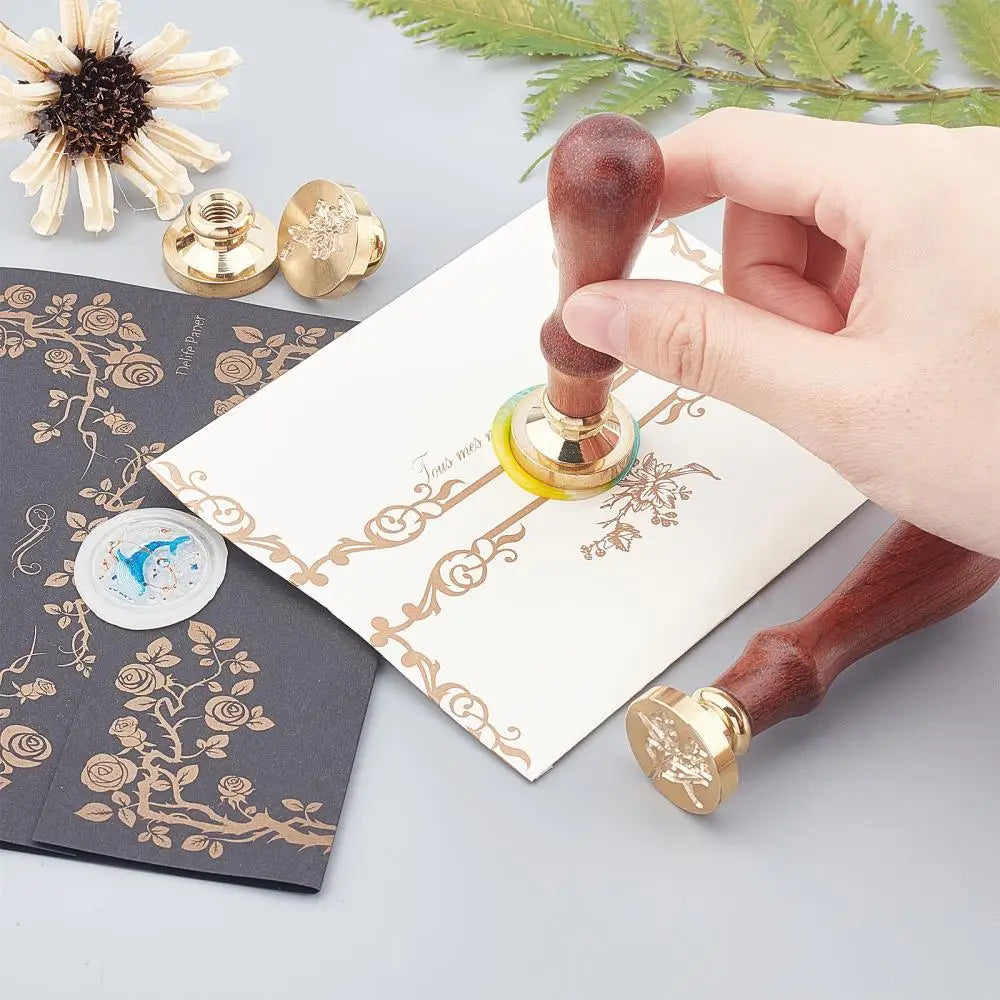 Christmas House Wax Seal Stamp Vintage Craft for Cards Envelope Wedding