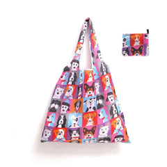 Foldable Shopping Bags Organizer Eco Friendly Large Recyclable Grocery Tote Pouc