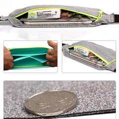 Hidden Waist Bag Sports Belt Ultra-Thin Waterproof Fanny Pack