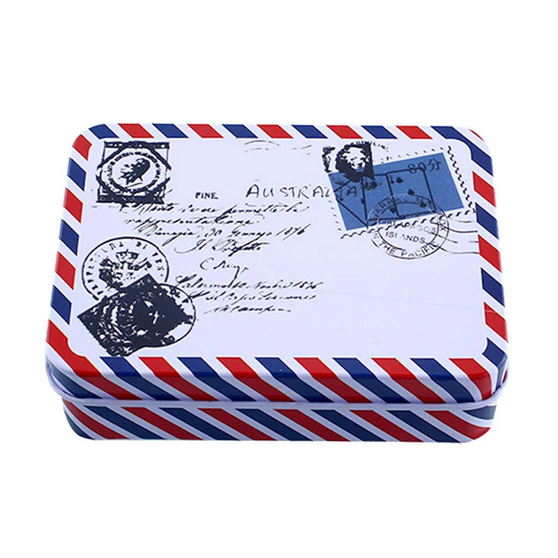 Mini Tin Metal Container Storage Box Case Pattern