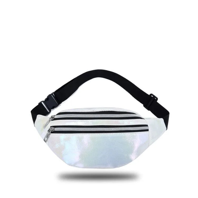 Holographic Fanny Pack Laser PU Beach Travel Waist Bag