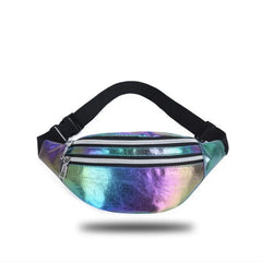 Holographic Fanny Pack Laser PU Beach Travel Waist Bag