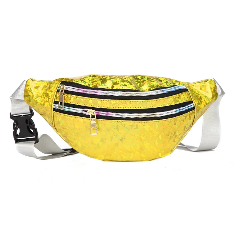 Holographic Laser Womens Waist Bag