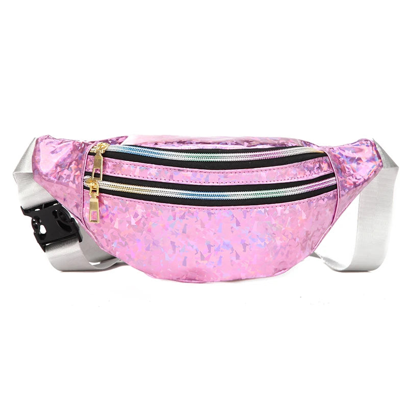 Holographic Laser Womens Waist Bag