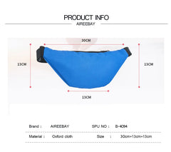 Waterproof Waist Bag Female Belt Chest Handbag Unisex Fanny Pack