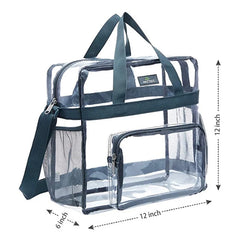 Portable Transparent Shoulder Crossbody Bag Tote Satchel Handbag