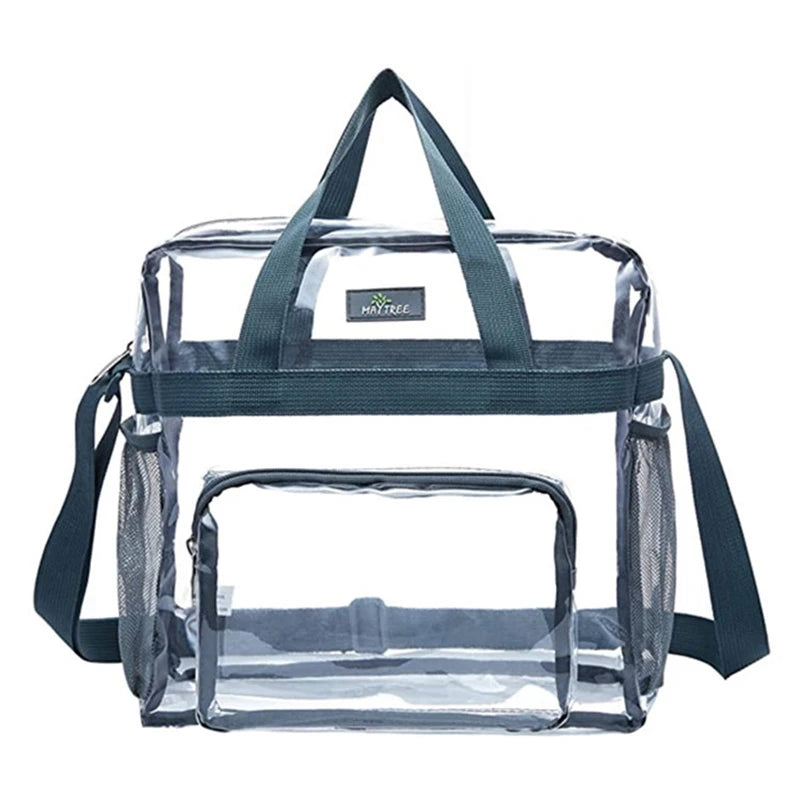 Portable Transparent Shoulder Crossbody Bag Tote Satchel Handbag