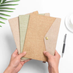A4/A5 Document Bag Linen Canvas Felt File Bag Office Supply