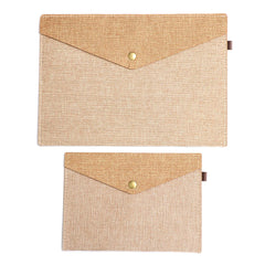 A4/A5 Document Bag Linen Canvas Felt File Bag Office Supply
