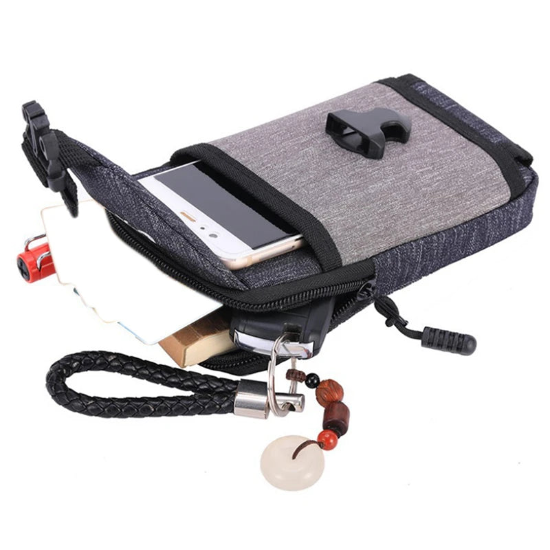 1PC Waist Pack Men's Travel Purse Waterproof Belt Zipper Fanny Bag