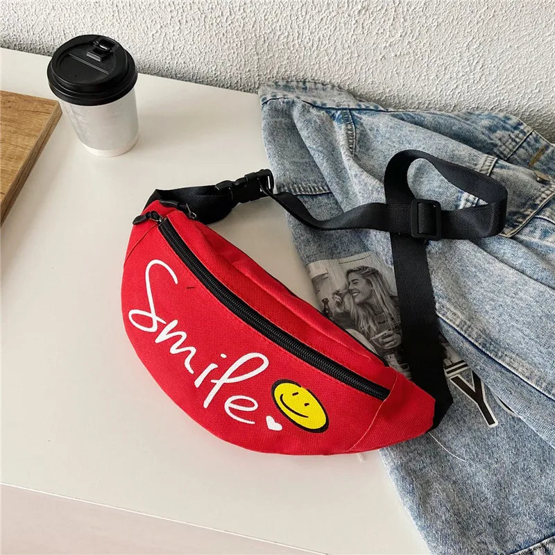 Women Belt Bag Banana Fanny Pack Oxford Waist Bags