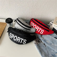 Women Belt Bag Banana Fanny Pack Oxford Waist Bags