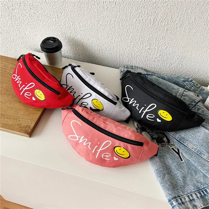 Women Belt Bag Banana Fanny Pack Oxford Waist Bags