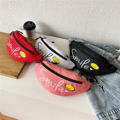 Women Belt Bag Banana Fanny Pack Oxford Waist Bags