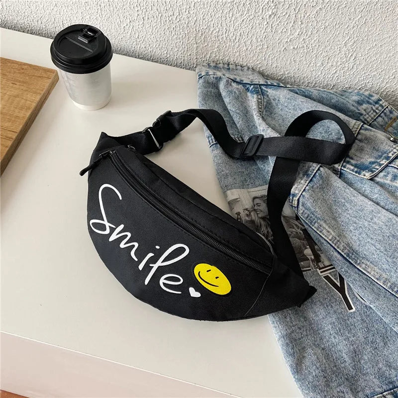 Women Belt Bag Banana Fanny Pack Oxford Waist Bags