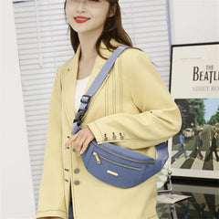 Women Waist Bag Zipper Chest Bag Female Money Pouch Travel Purse Hip Bum Bag