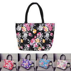 Fashional Floral Printing Women Flap Handbag High Canvas Small Casual Tote Bag