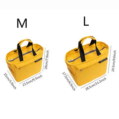 Cooler Bag Nylon Zipper Thermal Lunch Handbags Picnic Tote Food Bags