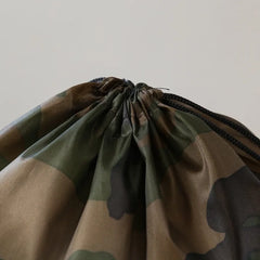 Camouflage Waterproof Drawstring Gym Bag Foldable Backpack Hiking Camping Pouch