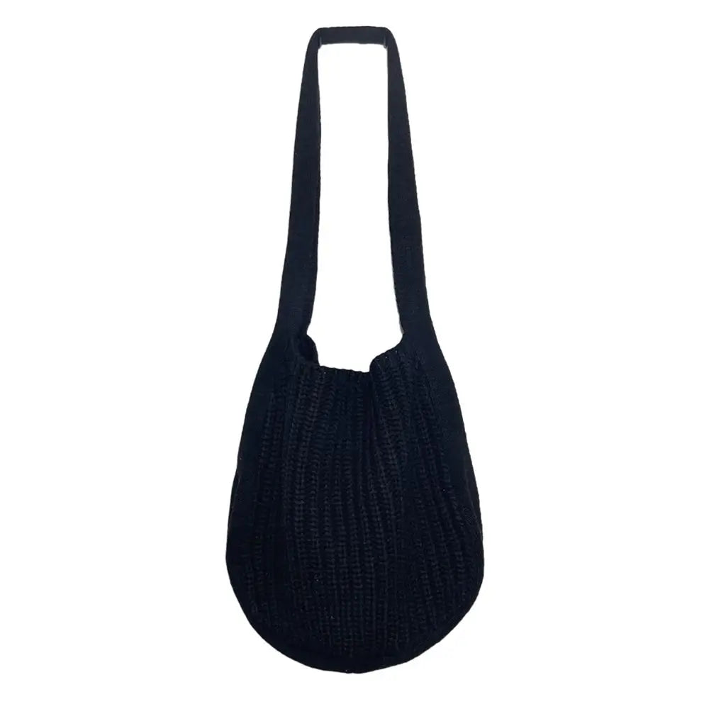 Women Hollow Woven Shoulder Bags Large Capacity Crochet Hobo Bag