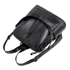Women Anti-theft Leather Backpack School Travel Shoulder Bag