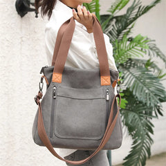 Women Canvas Shoulder Bag Shopping Bags Students Book Bag Handbags Tote