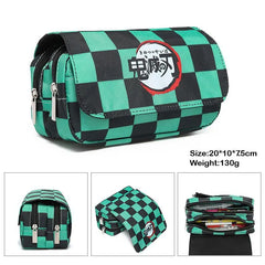 Anime Demon Slayer Kimetsu No Yaiba Pencil Case Zipper Student Stationery Bag