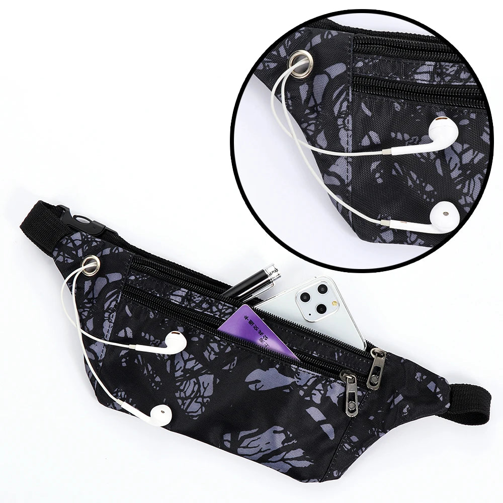 Camouflage Fanny Pack Travel Sports Phone Bum Bag Money Waist Belt Pouch